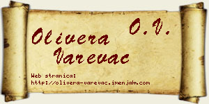 Olivera Varevac vizit kartica